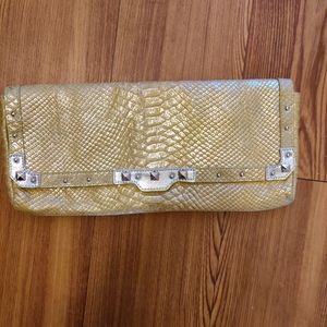 Sabina genuine leather clutch